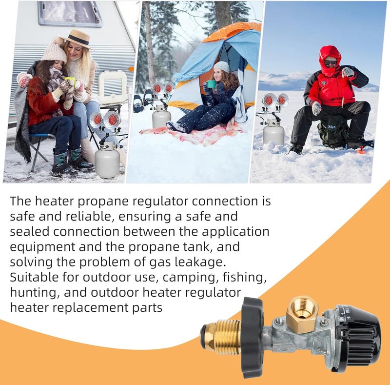ArrogantF Propane Heater Regulator Valve Compatible with Mr. Heater Tank Top Heater MH15T, MH15TS, MH30T, MH30TS, MH45T, MH24T, Regulator Knob Also fit for SunRite Tank Top Heater SRC15T, SRC30T Portable Heater - Image 5